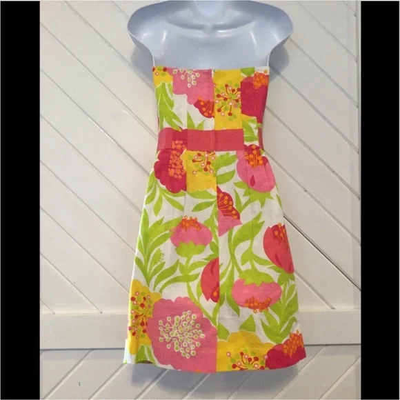 Lily Pulitzer Vanessa strapless dress❤️❤️❤️❤️ - Picture 2 of 7